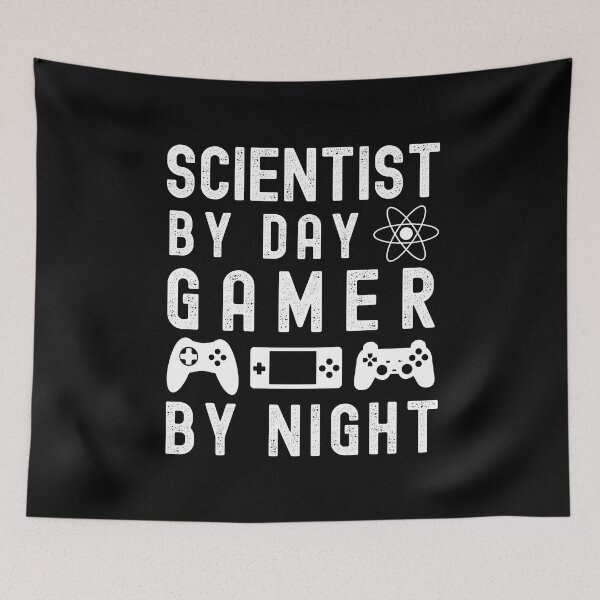 Item preview, Nerdy Scientist Gamer - Scientist By Day, Gamer By Night designed and sold by jadedscientist.