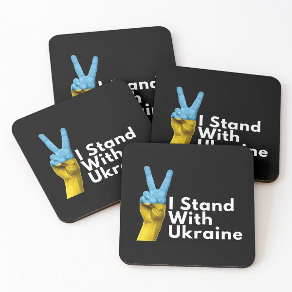 Aperçu de l'œuvre Support de soutien du drapeau de l'Ukraine de la paix avec l'Ukraine créée et vendue par cherryblue.
