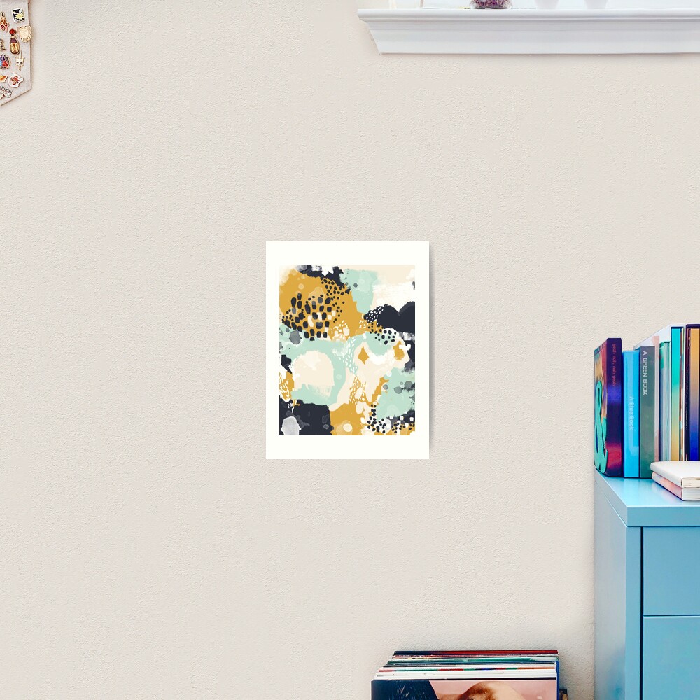 Tinsley - Modern abstract painting in bold, fresh colors Art Print