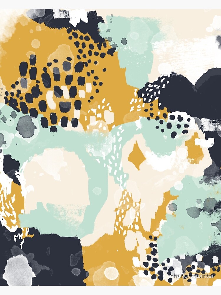 Tinsley - Modern abstract painting in bold, fresh colors by charlottewinter