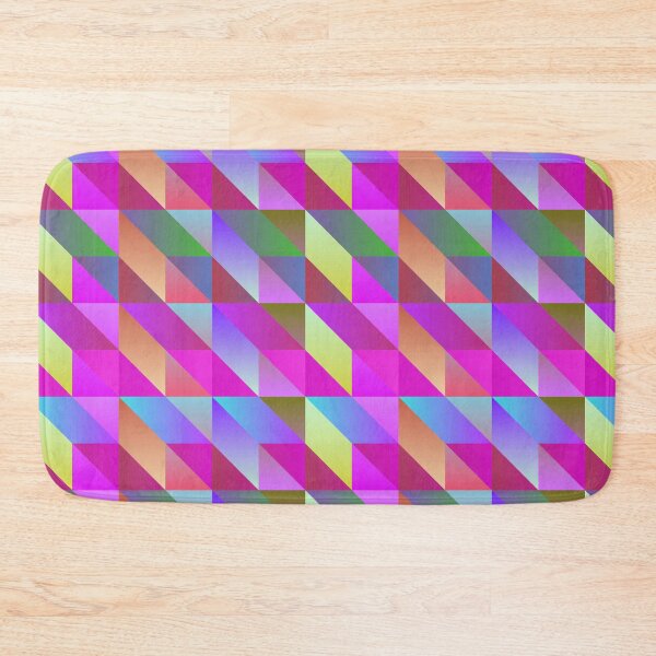Item preview, Pink Blue Burgundy Yellow Modern Geometric Angles and Boxes designed and sold by SeaChangeDesign.
