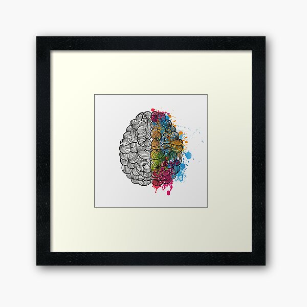 My Brain Framed Art Print