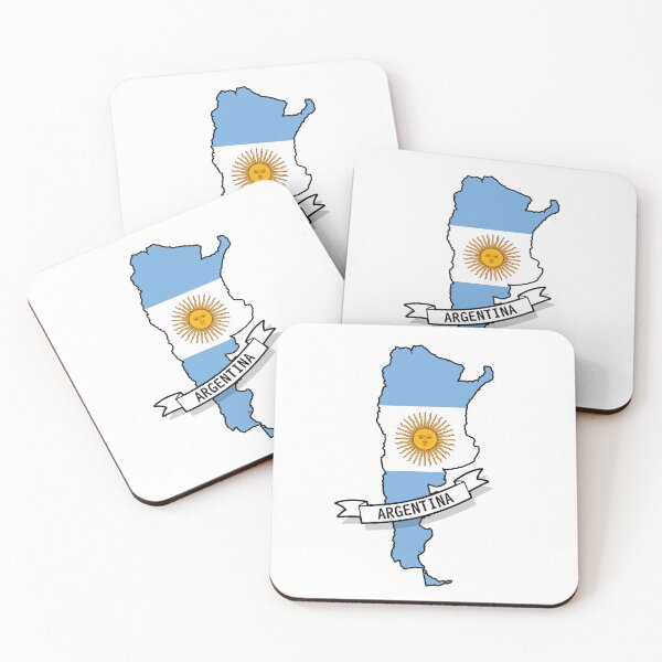 Item preview, Argentina Flag Map designed and sold by Koi-Art.