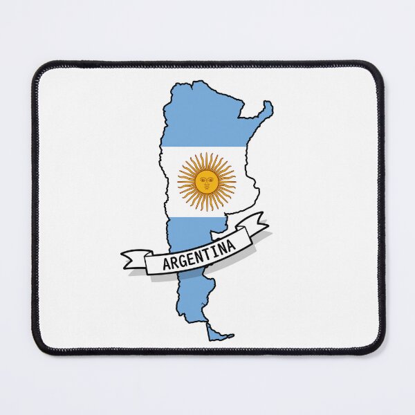 Item preview, Argentina Flag Map designed and sold by Koi-Art.