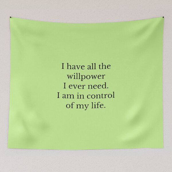 Item preview, I Have All The Willpower I Ever Need - Affirmations designed and sold by Manifest-Life.