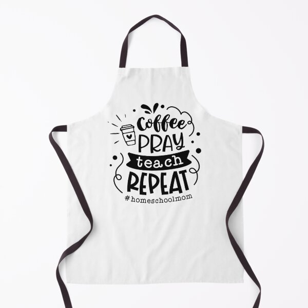Item preview, coffee pray teach repeat, homeschool mom gift designed and sold by TheWildePeach.