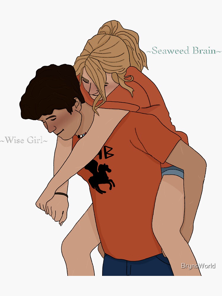 Percabeth Sticker By Brynsworld Redbubble