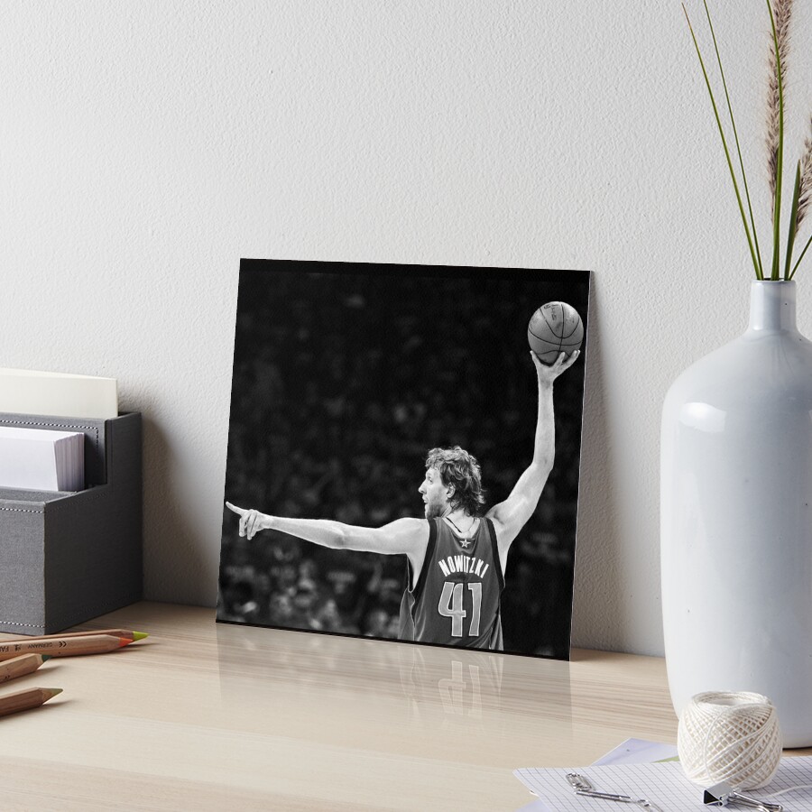 Dirk Nowitzki - Black / White Poster by AYA-Design