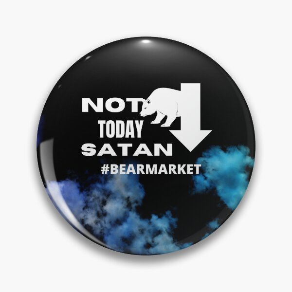 Item preview, Not today Satan #Bearmarket| Traders gift | Gift for Stock market, forex, options, crypto and day traders  | Blue and green clouds Background designed and sold by TradingTeesKids.