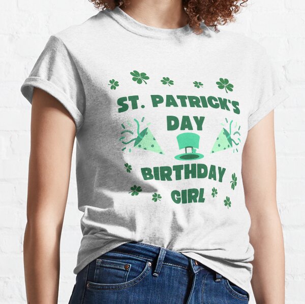 Girls St Patricks Day Birthday Shirt First Birthday St Patricks