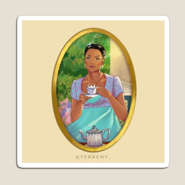 Aperçu de l'œuvre Kate Sharma avec une tasse de thé créée et vendue par TehRemy.