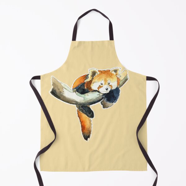 Item preview, Fluffy Red Panda Watercolor designed and sold by PainAndBrushes.