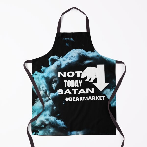 Item preview, Not today Satan #Bearmarket| Traders gift | Gift for Stock market, forex, options, crypto and day traders  | Blue and green clouds Background designed and sold by TradingTeesKids.