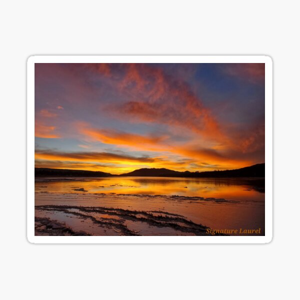 Big Bear Lake Sunset Sticker
