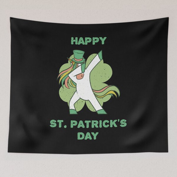 Item preview, Happy St. Patrick's Day Dabbing Unicorn designed and sold by The Jackalope.