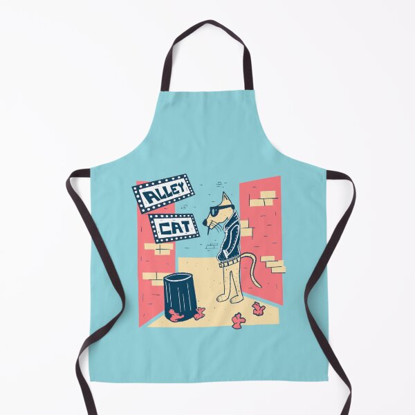 Aperçu de l'œuvre Chat de gouttière Funky Beatnik Cool Retro Vintage Cat créée et vendue par ksrogersdesigns.