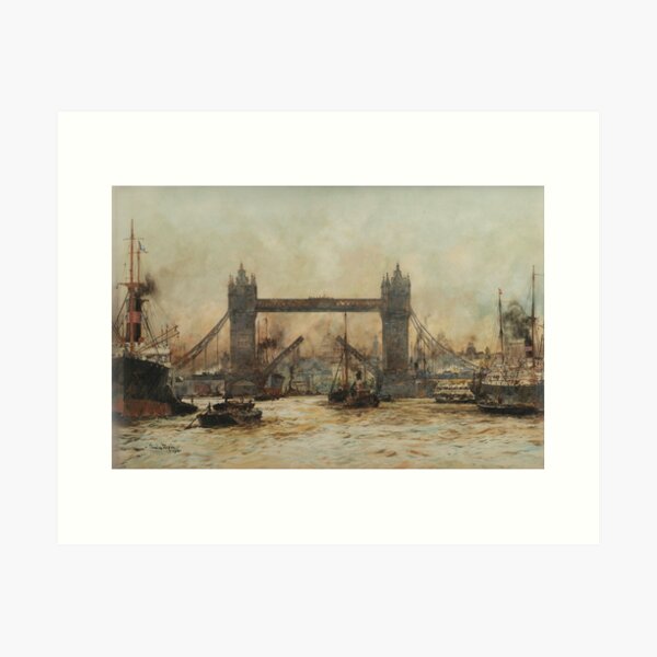 Item preview, Tower Bridge - Charles Edward Dixon (1930) designed and sold by CartoClassics.