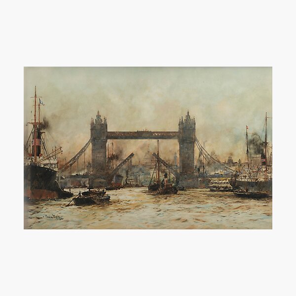 Item preview, Tower Bridge - Charles Edward Dixon (1930) designed and sold by CartoClassics.