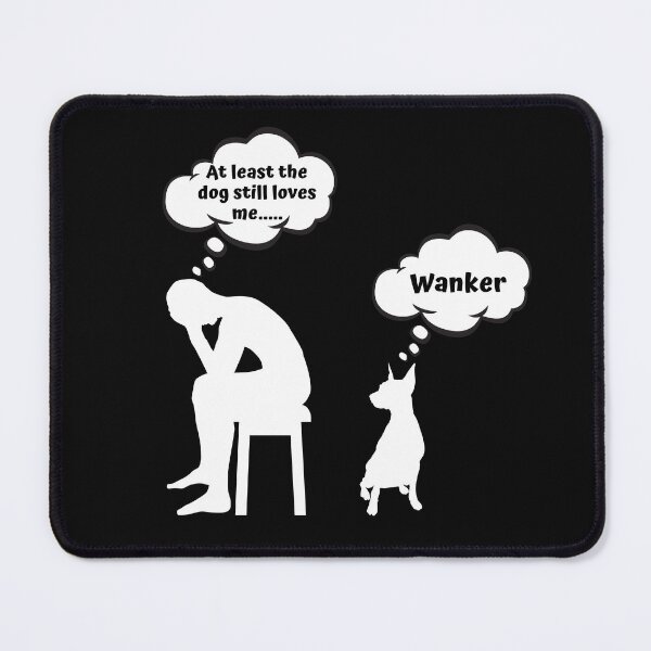Item preview, Funny Depressed Man with Pet Dog  designed and sold by Click-Like.