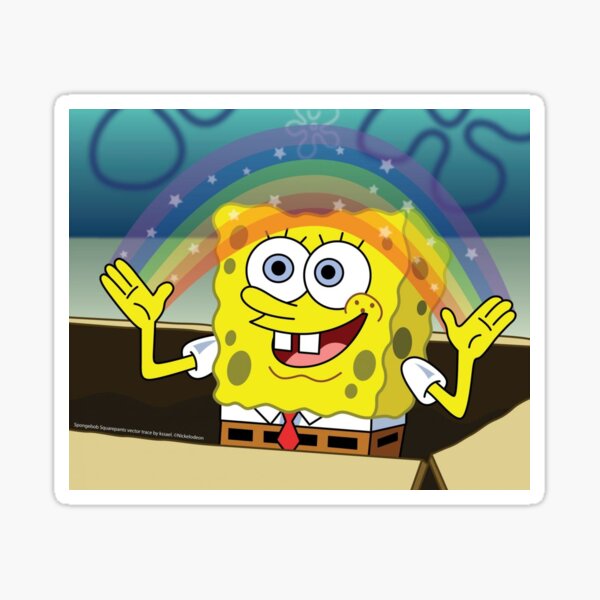 Sponge Bob Squarepants Meme Sticker By Vaeden Redbubble