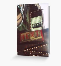 Rent Greeting Card