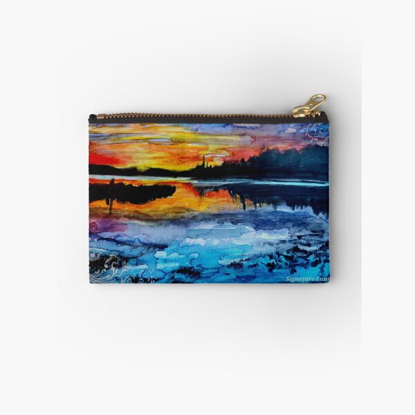 Item preview, Big Bear Lake Watercolor Sunset designed and sold by signaturelaurel.