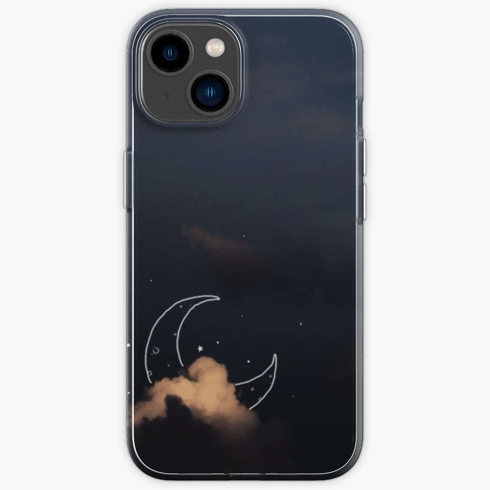 "Nightsky Line Art Indie Aesthetic" iPhone Case for Sale by