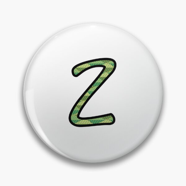 Item preview, Green Leaves Lowercase Letter z designed and sold by UrsulaFashion.
