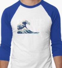 The Blue Wave Men's Baseball ¾ T-Shirt
