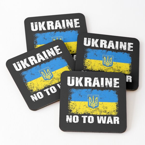 Artikelvorschau, No To War Peace For Ukrainian I Stand with Ukraine Ukrainian flag supporting Ukraine entworfen und verkauft von Vic922.