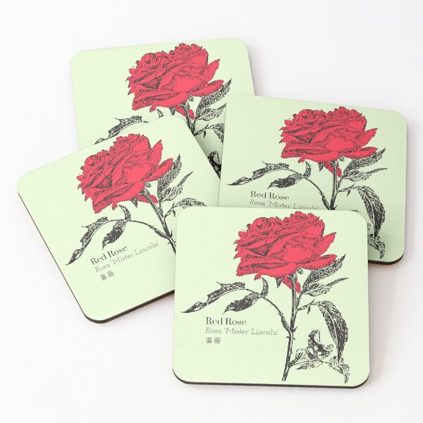 Item preview, Red Rose Rosa Mister Lincoln 薔薇 Flower Scientific Nature Japanese designed and sold by Snoot-Store.