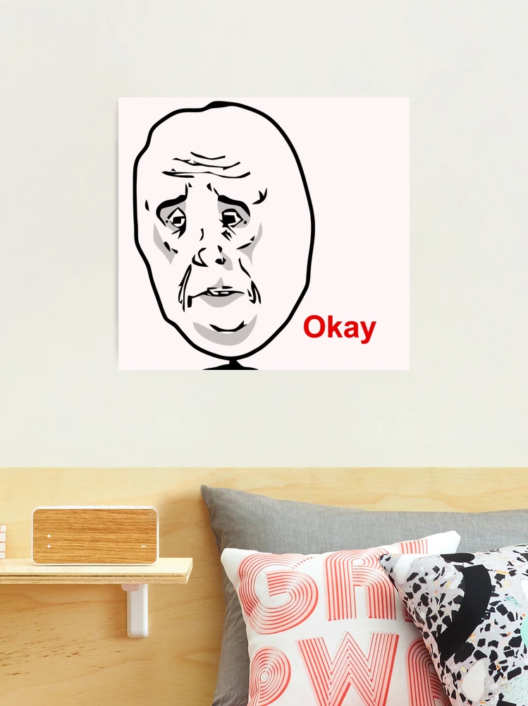 Sad Face Meme Wall Art for Sale