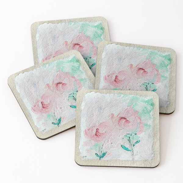 Item preview, Floral Square in Oils No. 2 designed and sold by Praline Creative.