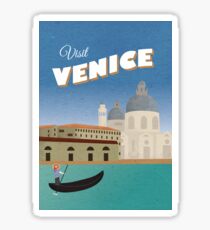 Venice Vintage Travel Poster Sticker