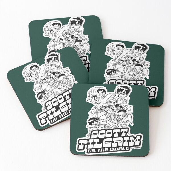 Item preview, Scott Pilgrim black and white characters. Birthday party gifts. Officially licensed merch. designed and sold by Geekbotss.