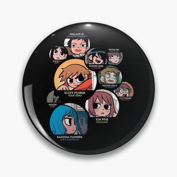 Artikelvorschau, Scott Pilgrim Charaktere Grafik entworfen und verkauft von Geekbotss.
