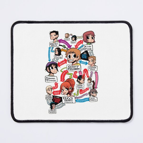 Item preview, Scott Pilgrim relationship map Fitted Scoop  designed and sold by Geekbotss.