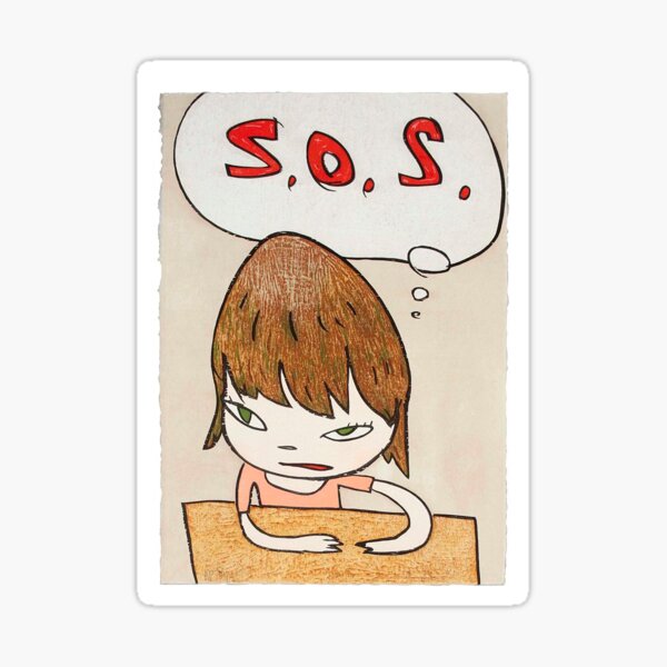 Item preview, Yoshitomo Nara SOS Artwork  designed and sold by BOYSLUG.