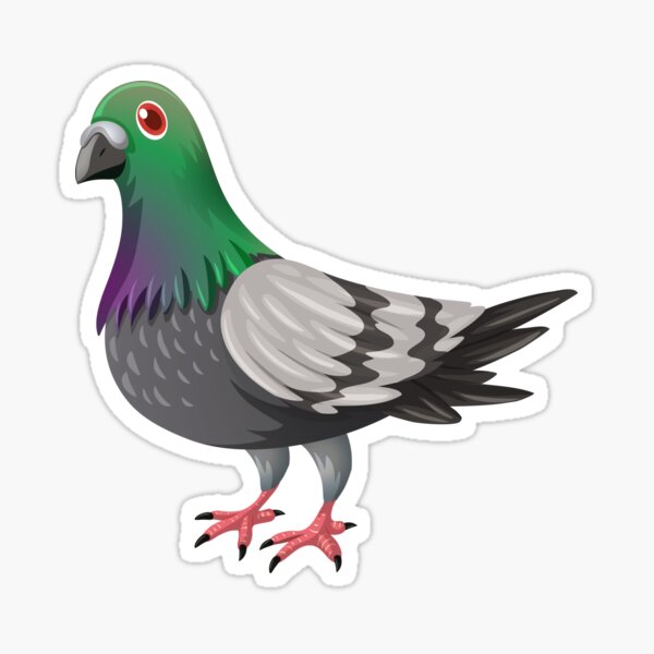 Aperçu de l'œuvre Pigeon HD Animation Sticker créée et vendue par GalinStickers.
