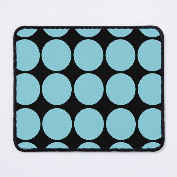 Item preview, Teal or Aqua circles on black background: decor, accent piece, gift idea, home, office, work place, birthday, friend, family designed and sold by Becky Hunter.