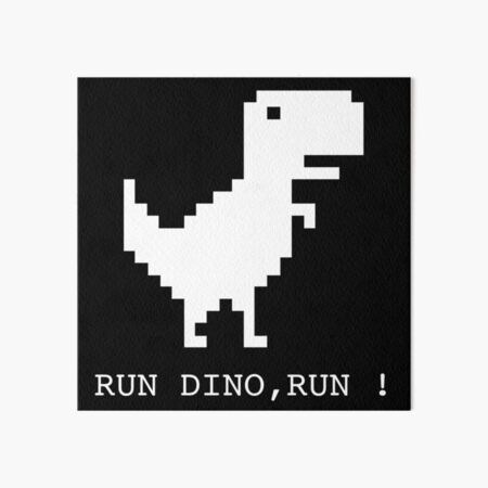 Google Chrome Dino Art Board Print for Sale by SasShoemaker