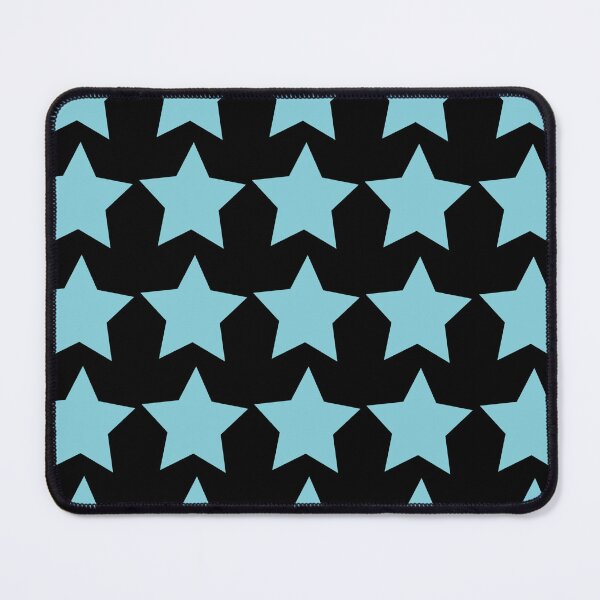 Item preview, Teal or Aqua stars on black background: decor, accent piece, gift idea, home, office, work place, birthday, friend, family designed and sold by Becky Hunter.