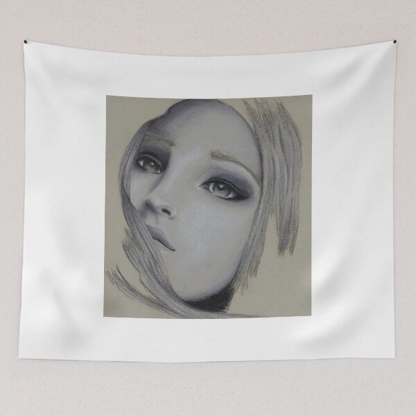 Item preview, Beautiful Sadness colored pencil portrait designed and sold by MGuyerArt.