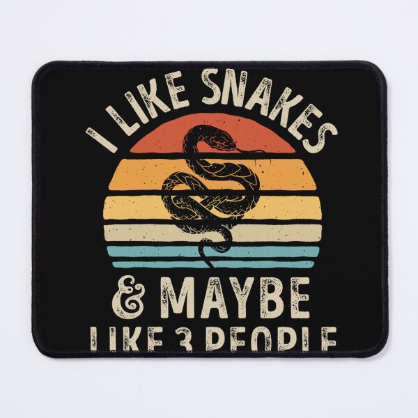 Item preview, I Like Snakes and Maybe 3 People Snake Reptile Lover Retro Long Sleeve T-Shirt designed and sold by ElenaOliynyk.
