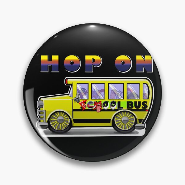 Item preview, Black background Hop on the cool bus designed and sold by KabronX.