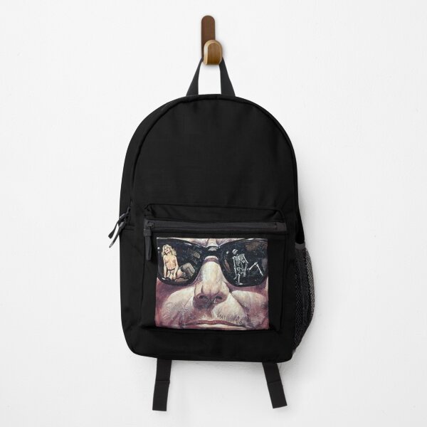 Item preview, Face of a man with reflection in glasses of a woman and a skeleton designed and sold by Rashkin.
