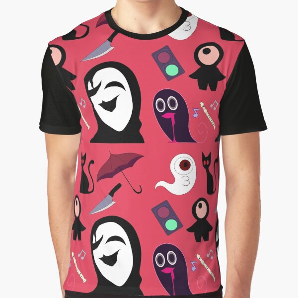 Yume Nikki Pattern Graphic T-Shirt