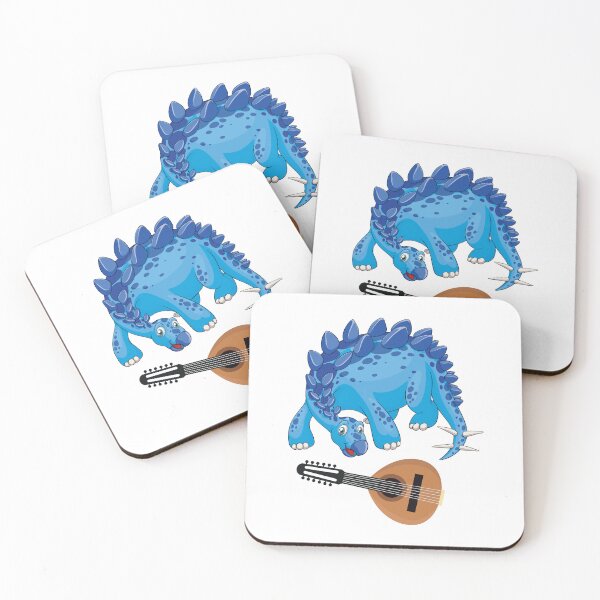 Artikelvorschau, Dinosaurier, der Ud spielt, lustiger guter Dinosaurier-Ud-Liebhaber-nettes blaues Design entworfen und verkauft von pedrored369.