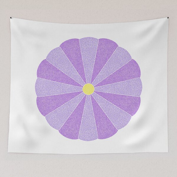 Item preview, Squiggle Flower - Purple -  designed and sold by Xernition.