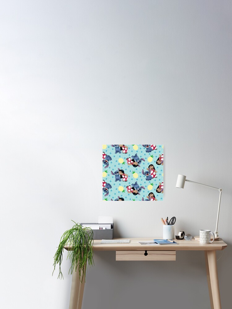 Lilo & Stitch Pineapple Pattern Sticker for Sale by ThompsonBeauty